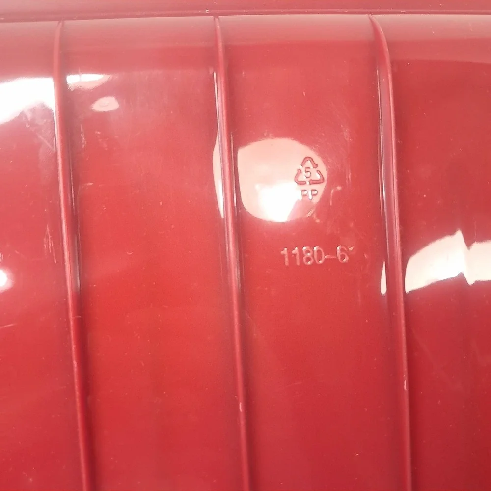 Rubbermaid Hard Rubber Dish Drainer Tray 1180-6 red drain board dry mat plastic